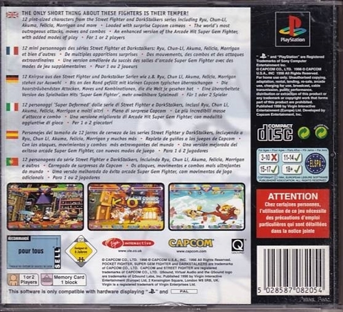 Pocket Fighter - PS1 (B Grade) (Genbrug)